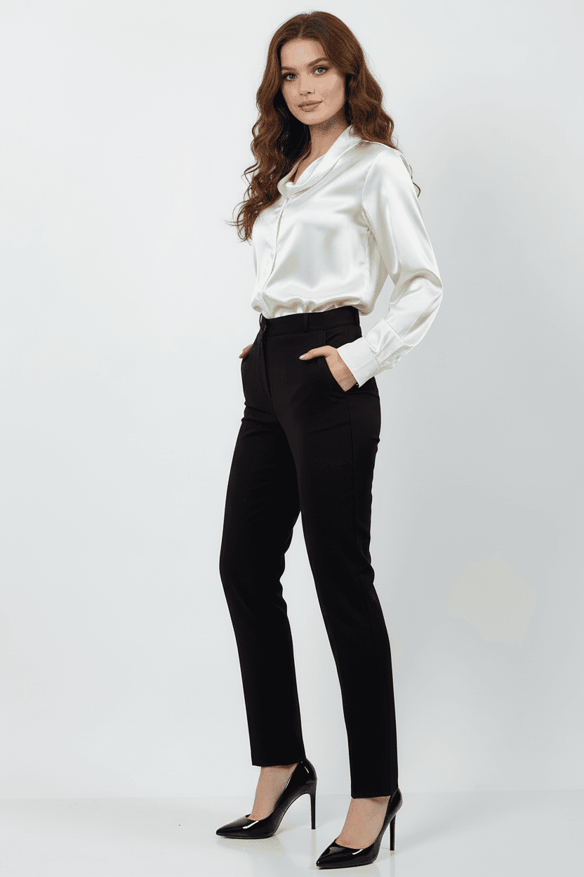 Black Classic Slim Fit Pants