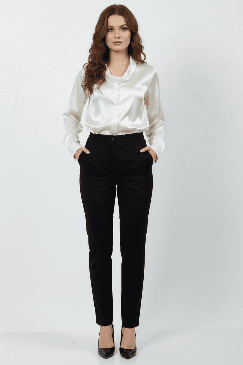 Black Classic Slim Fit Pants
