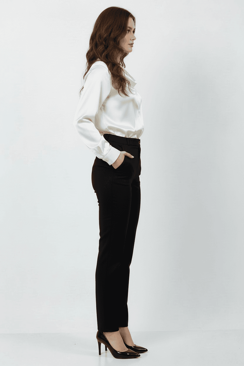 Black Classic Slim Fit Pants