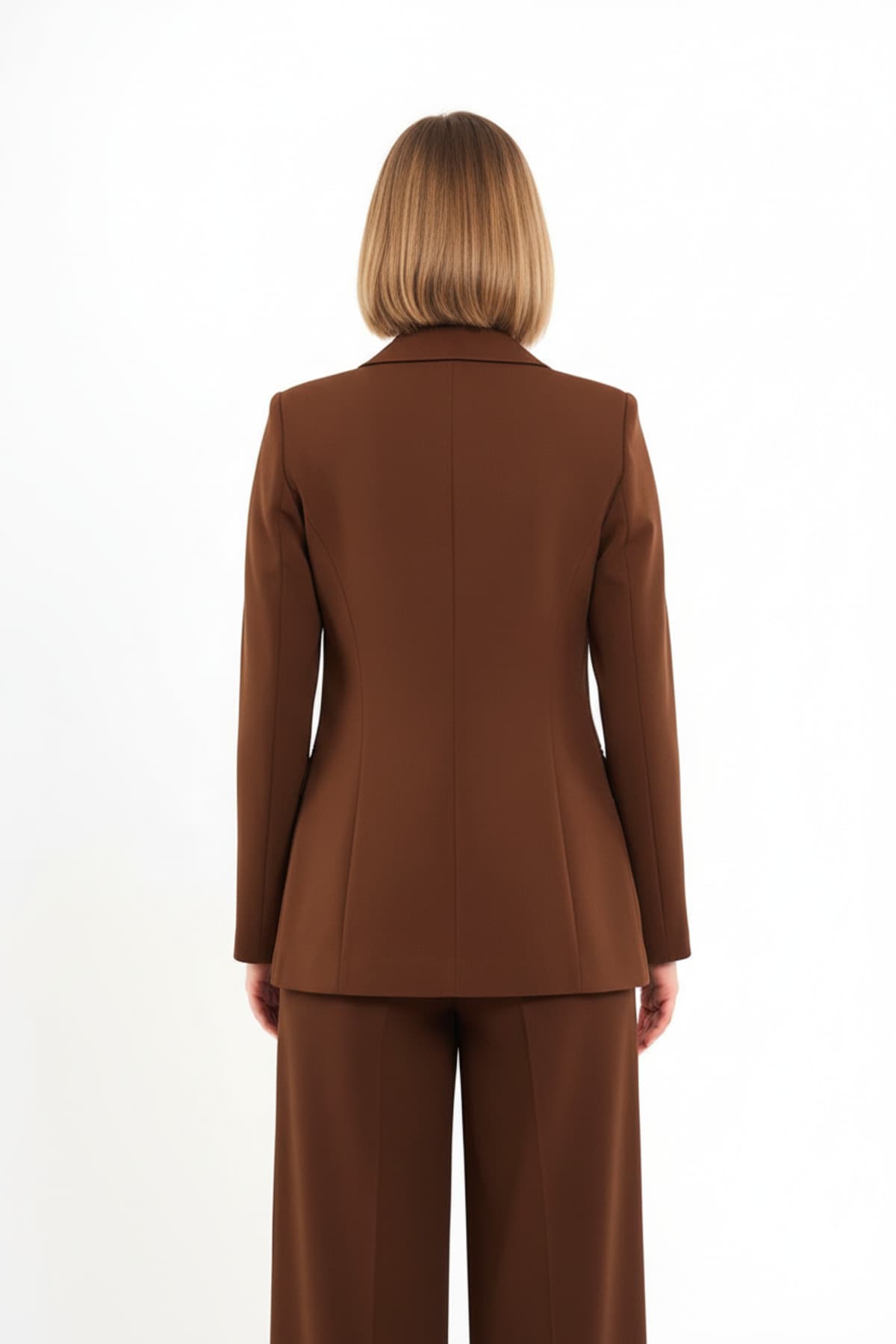 Brown Single Button Jacket