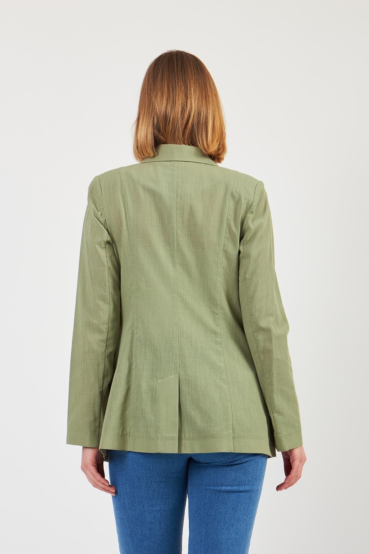 Sage Green Linen Jacket