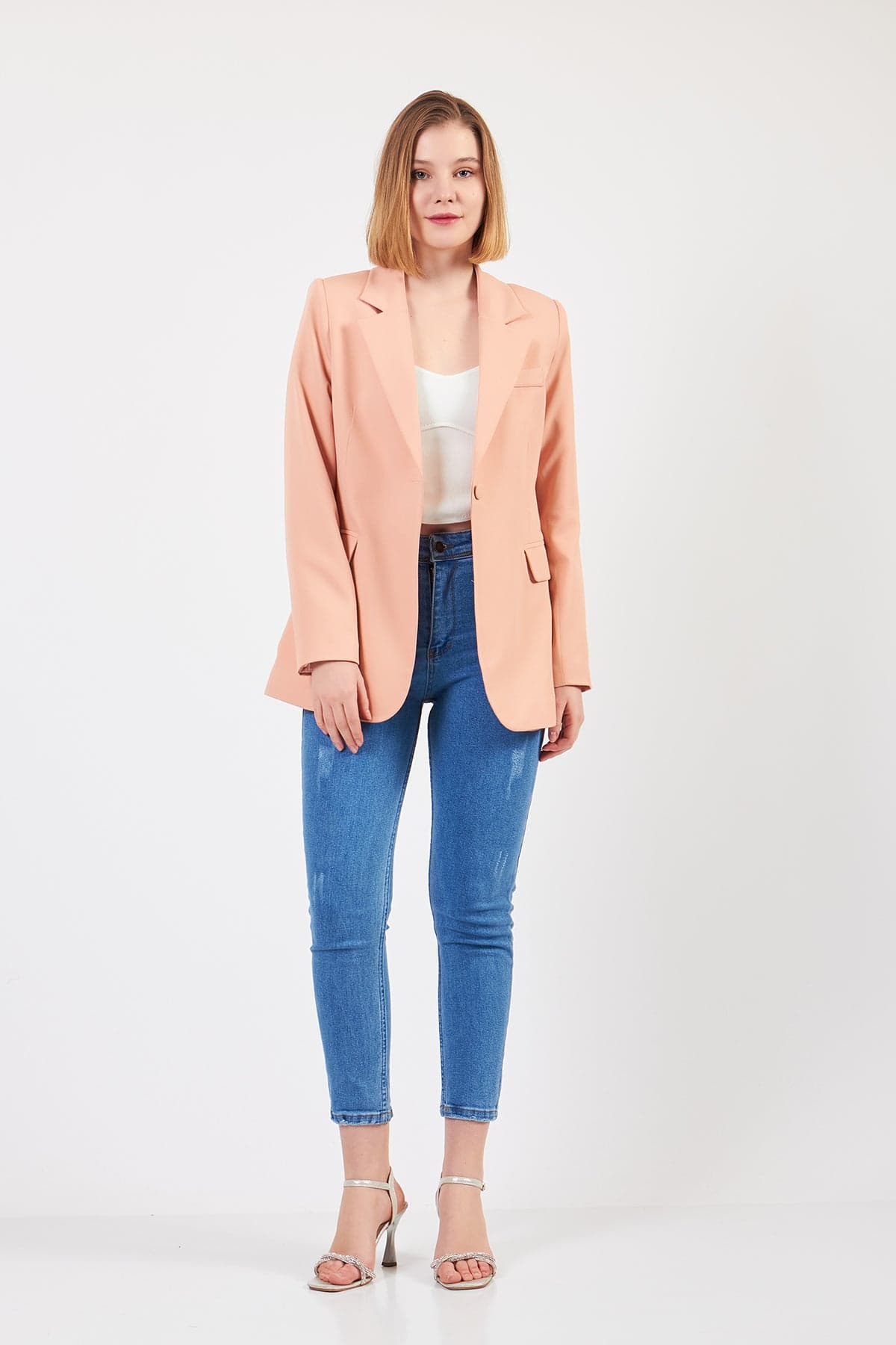 Beige Linen Jacket