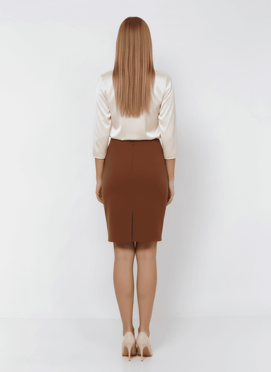 Brown Pencil Skirt