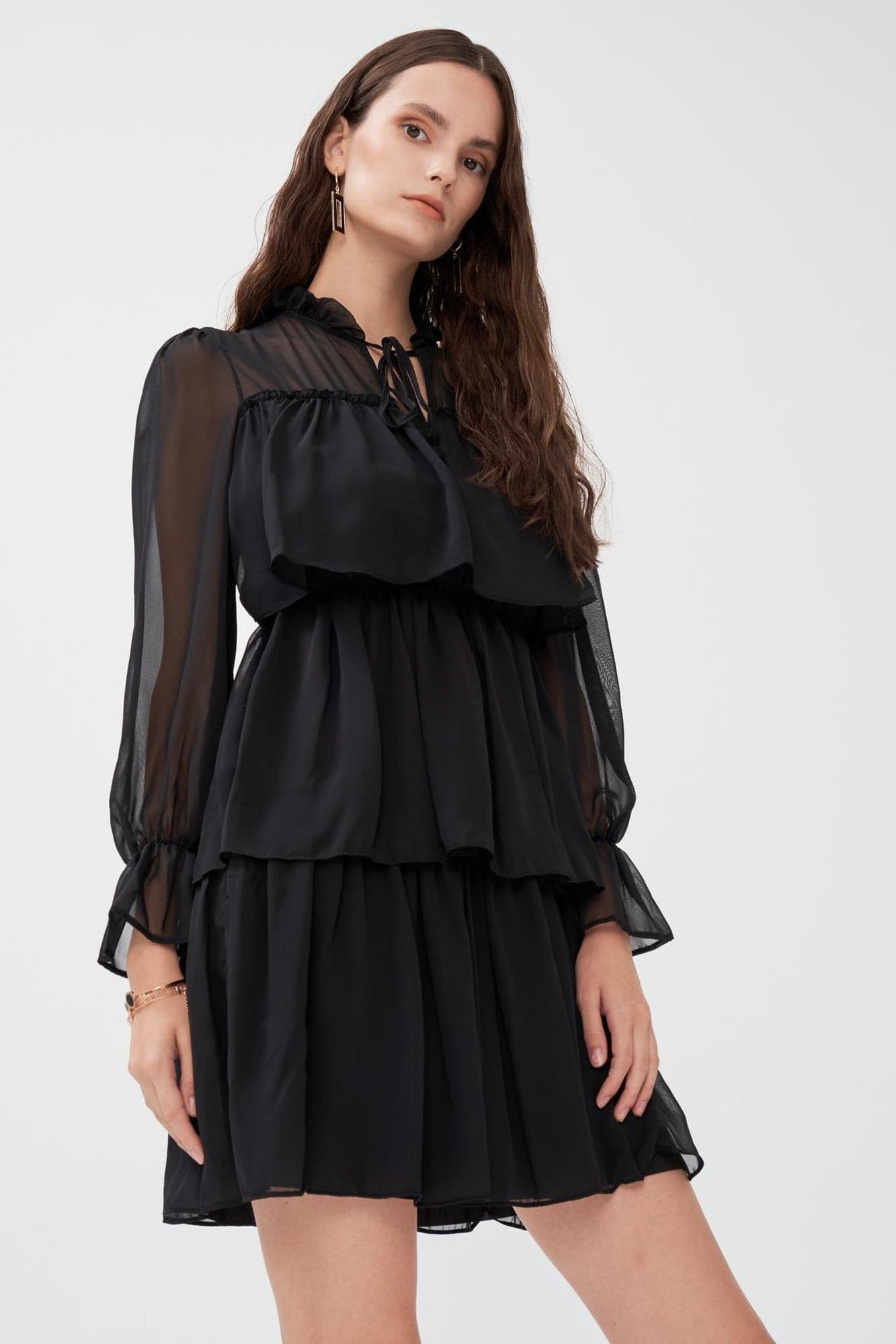 Black Chiffon Dress