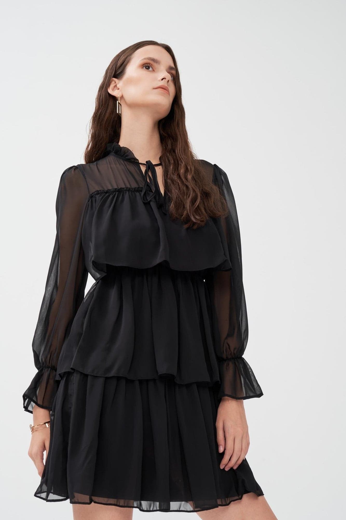 Black Chiffon Dress