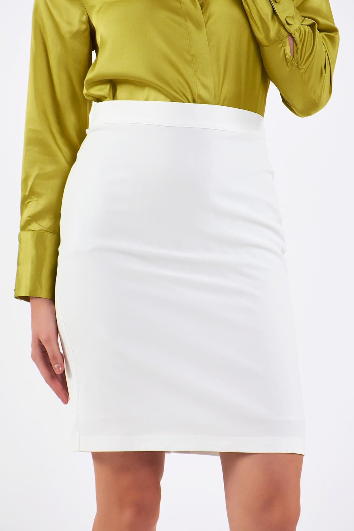 White Pencil Skirt
