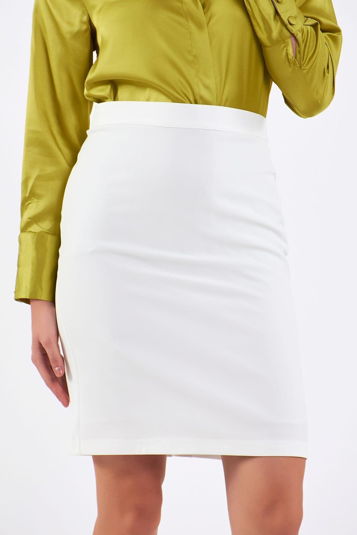 White Pencil Skirt