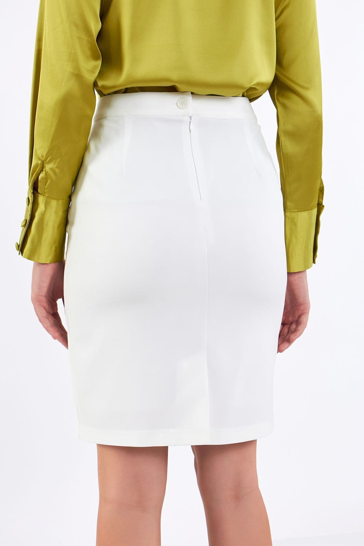 White Pencil Skirt