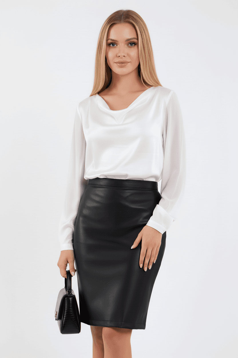 Faux Leather Skirt