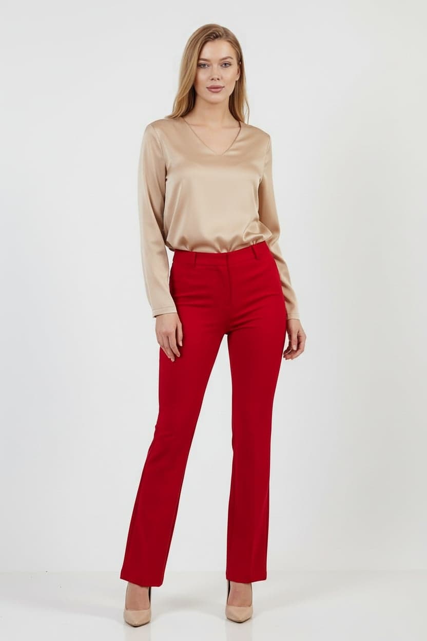 Red Skinny Trousers