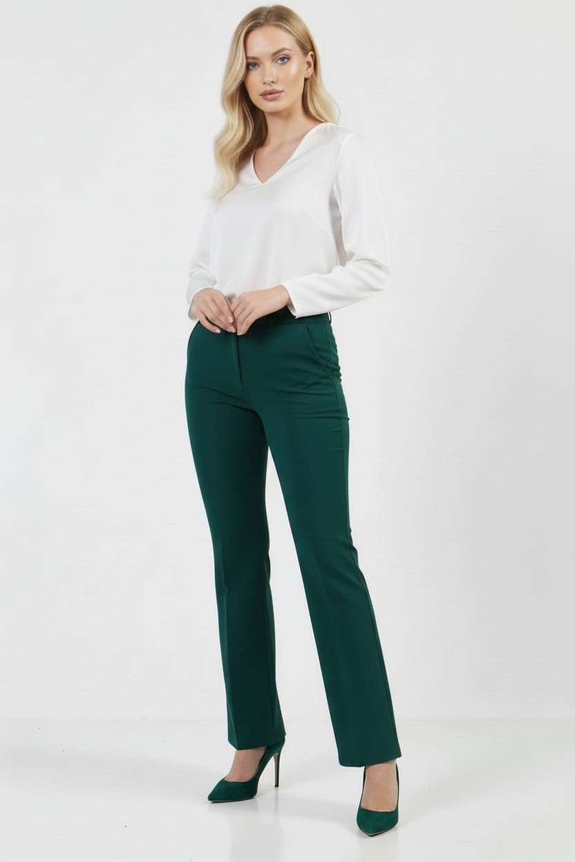 Emerald Green Skinny Trousers