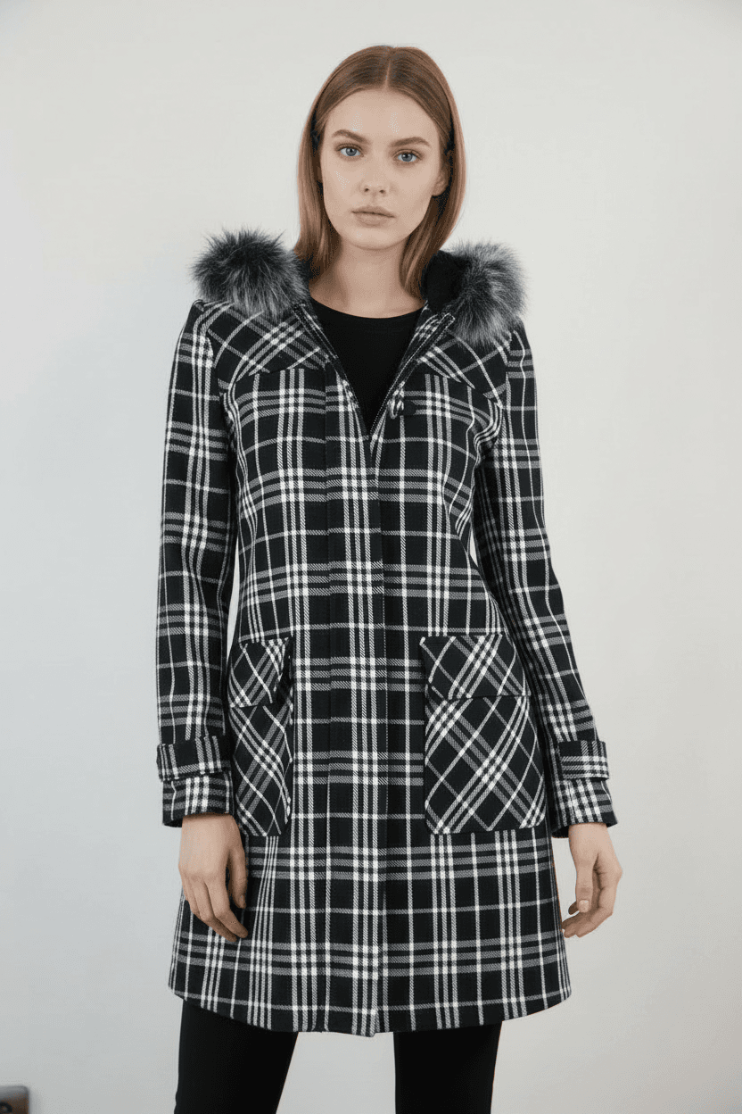 Checked Shepherd Coat