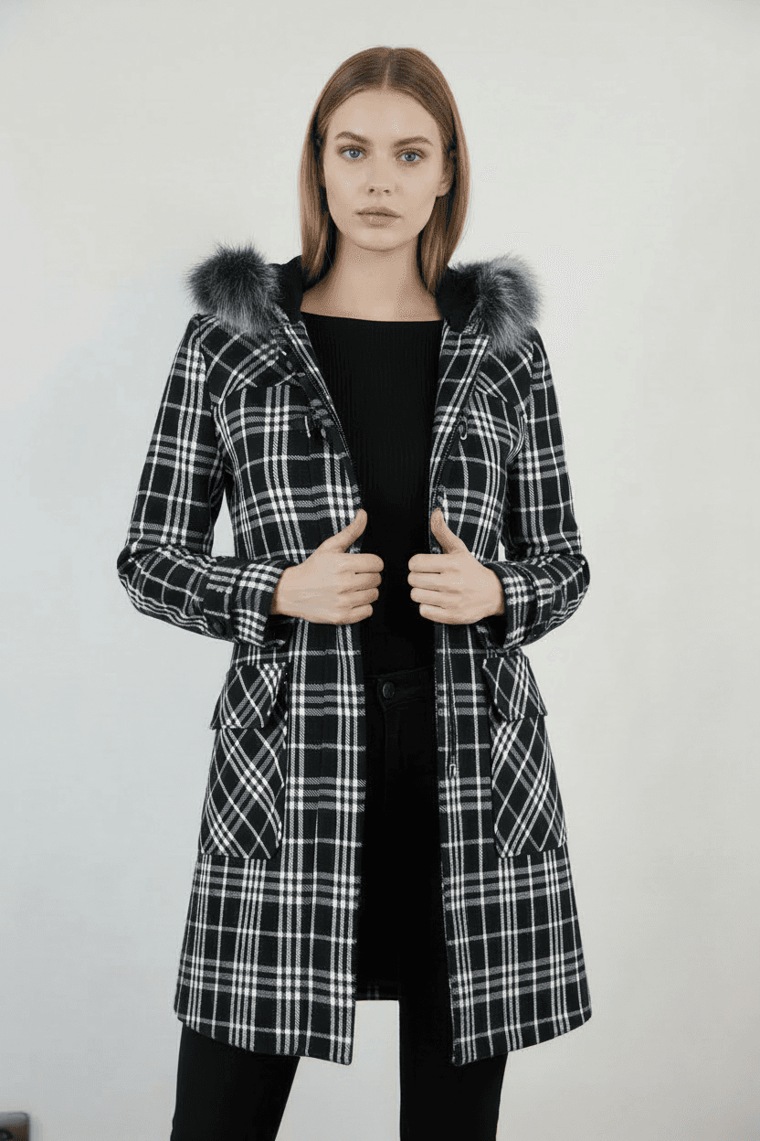 Checked Shepherd Coat