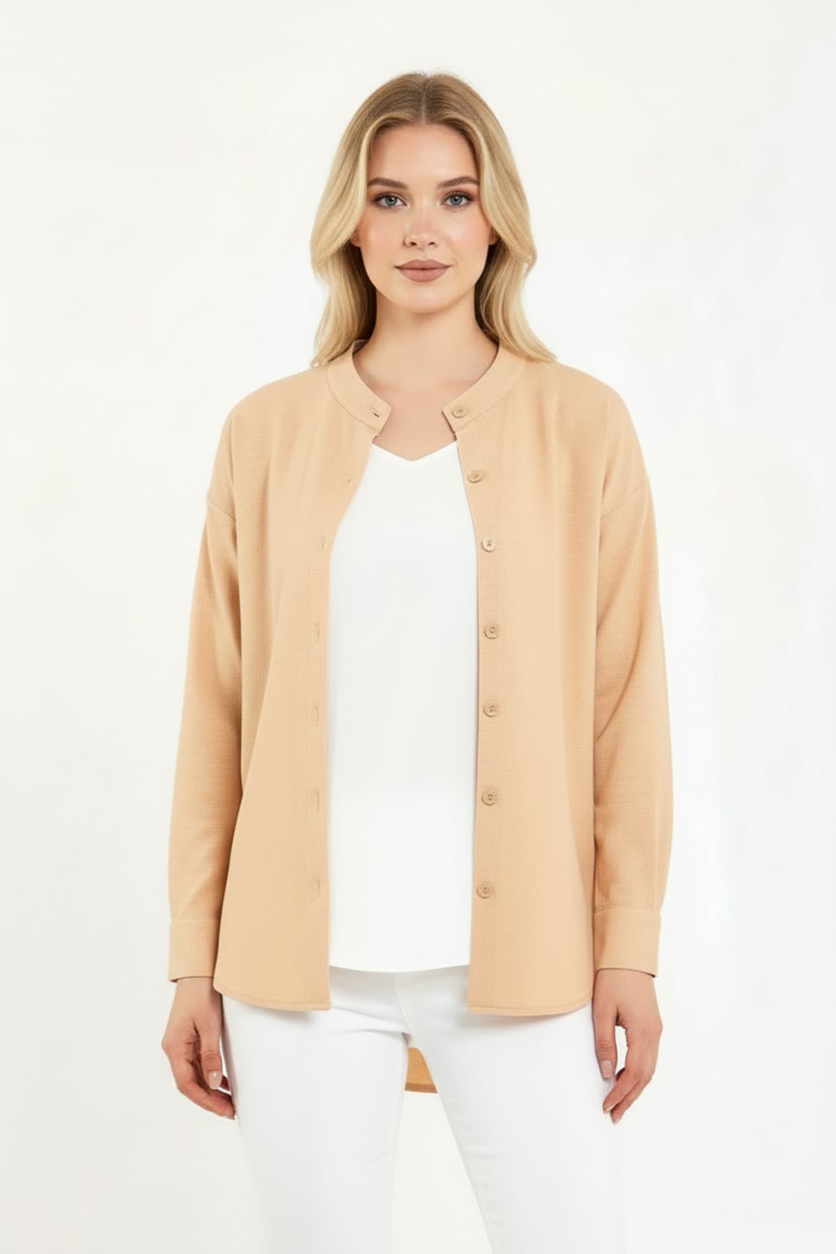 Mandarin Collar Shirt