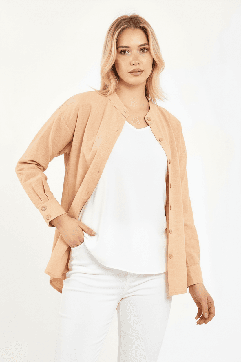 Mandarin Collar Shirt