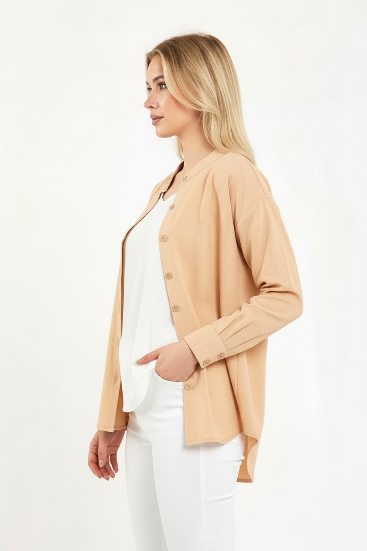Mandarin Collar Shirt