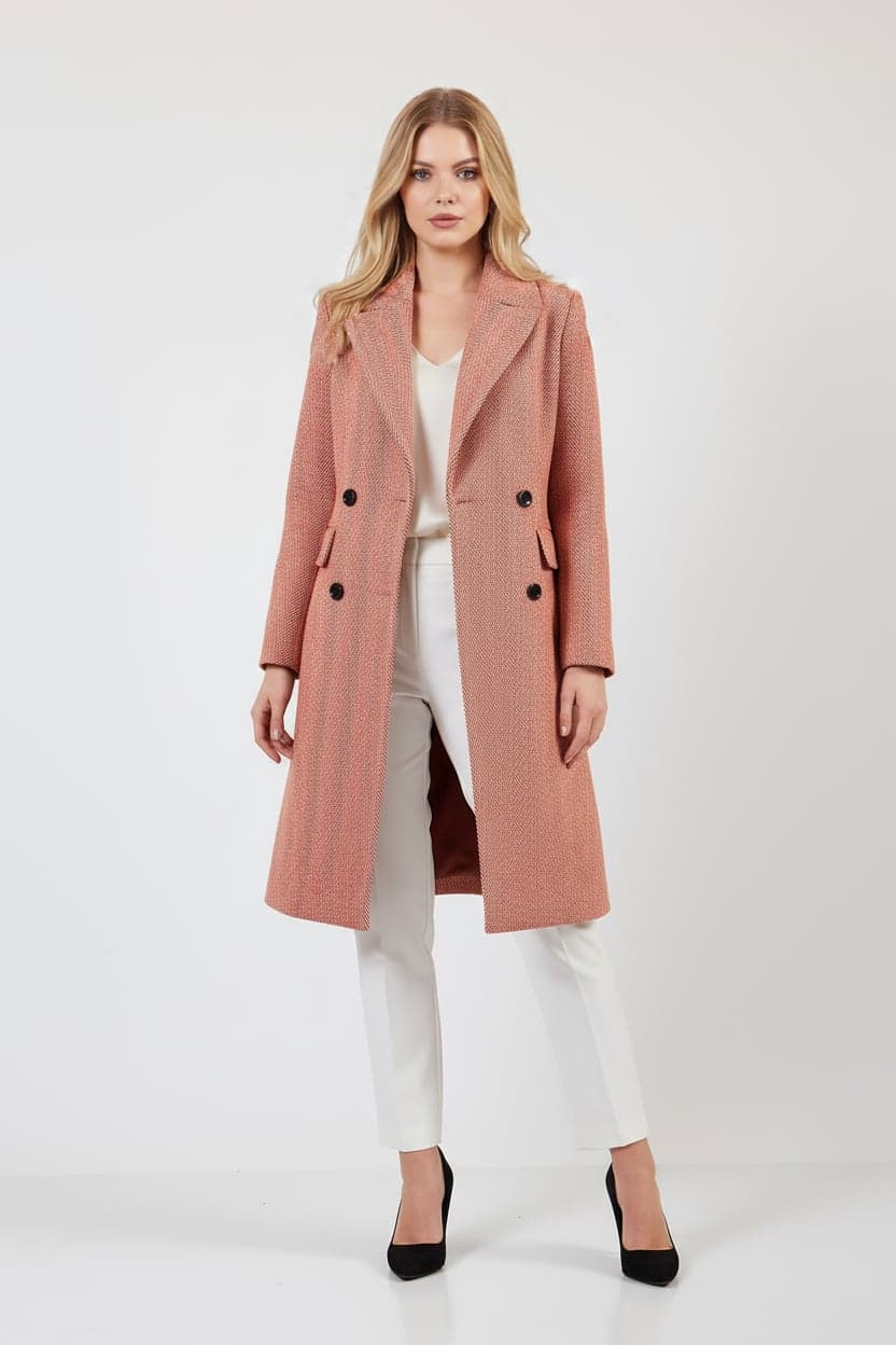 Herringbone Pattern Coat