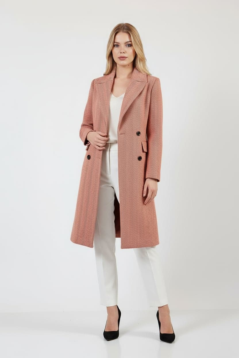 Herringbone Pattern Coat