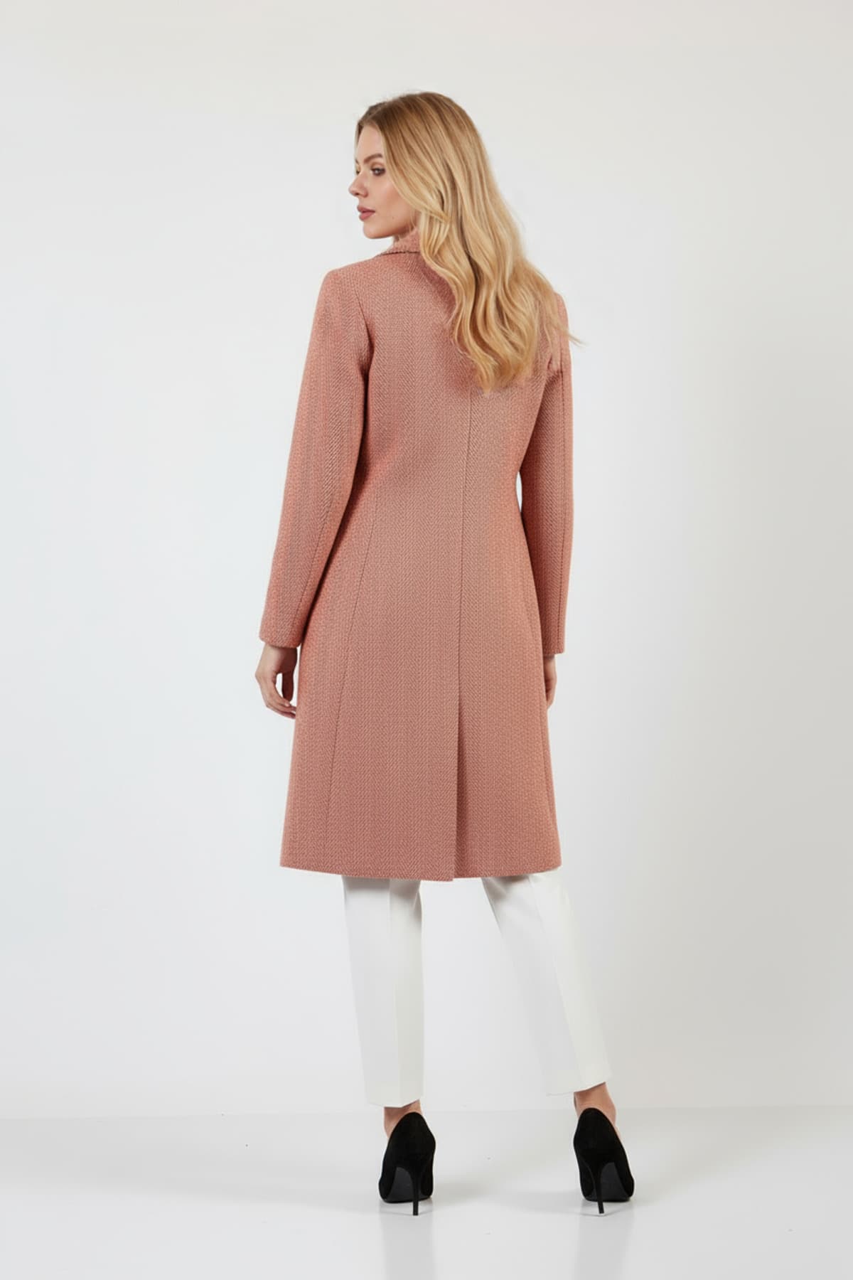 Herringbone Pattern Coat