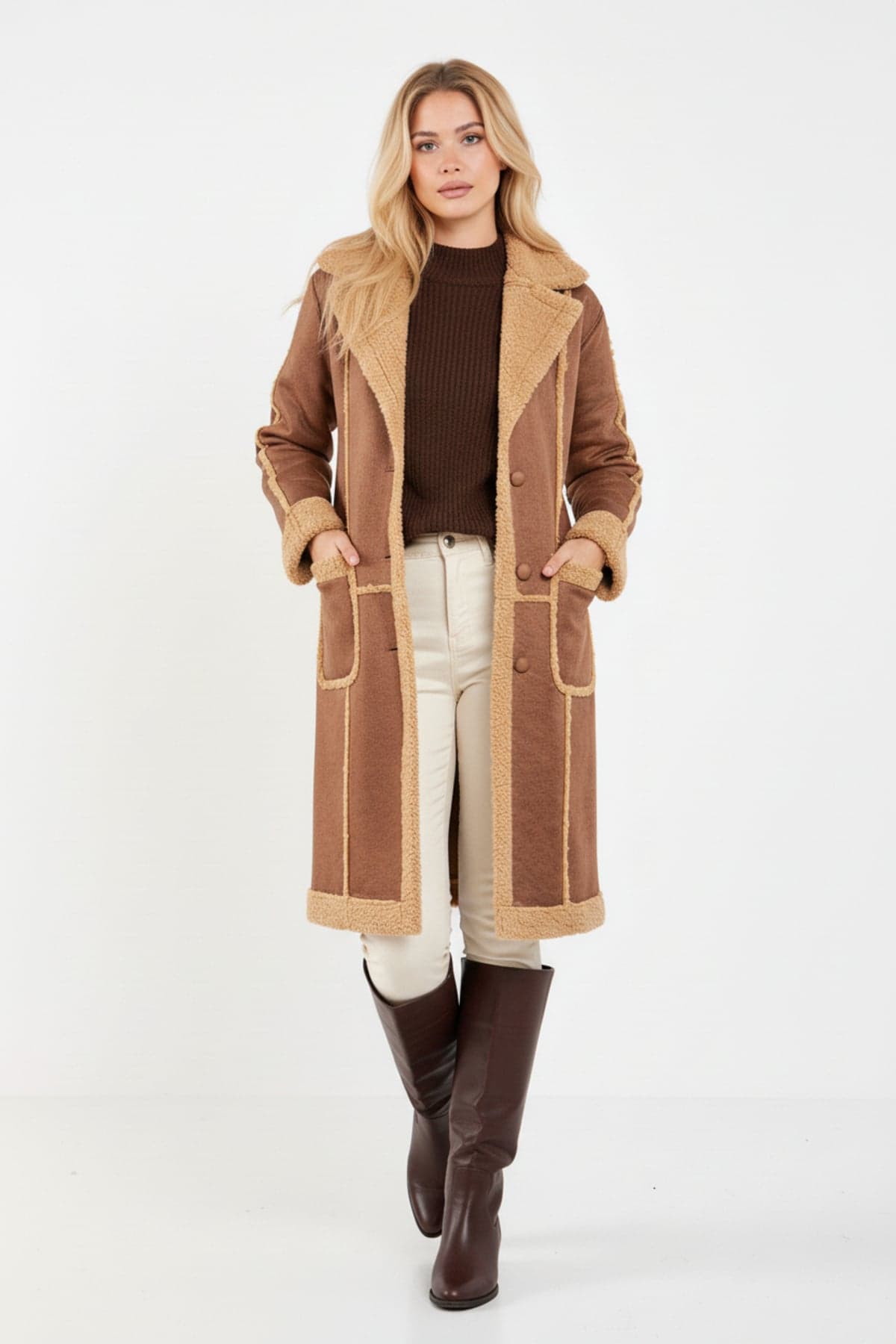 Brown Sherpa Coat