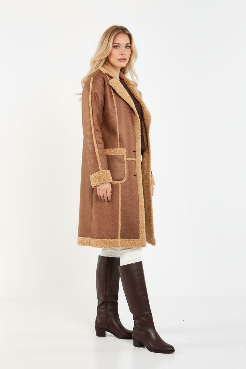 Brown Sherpa Coat