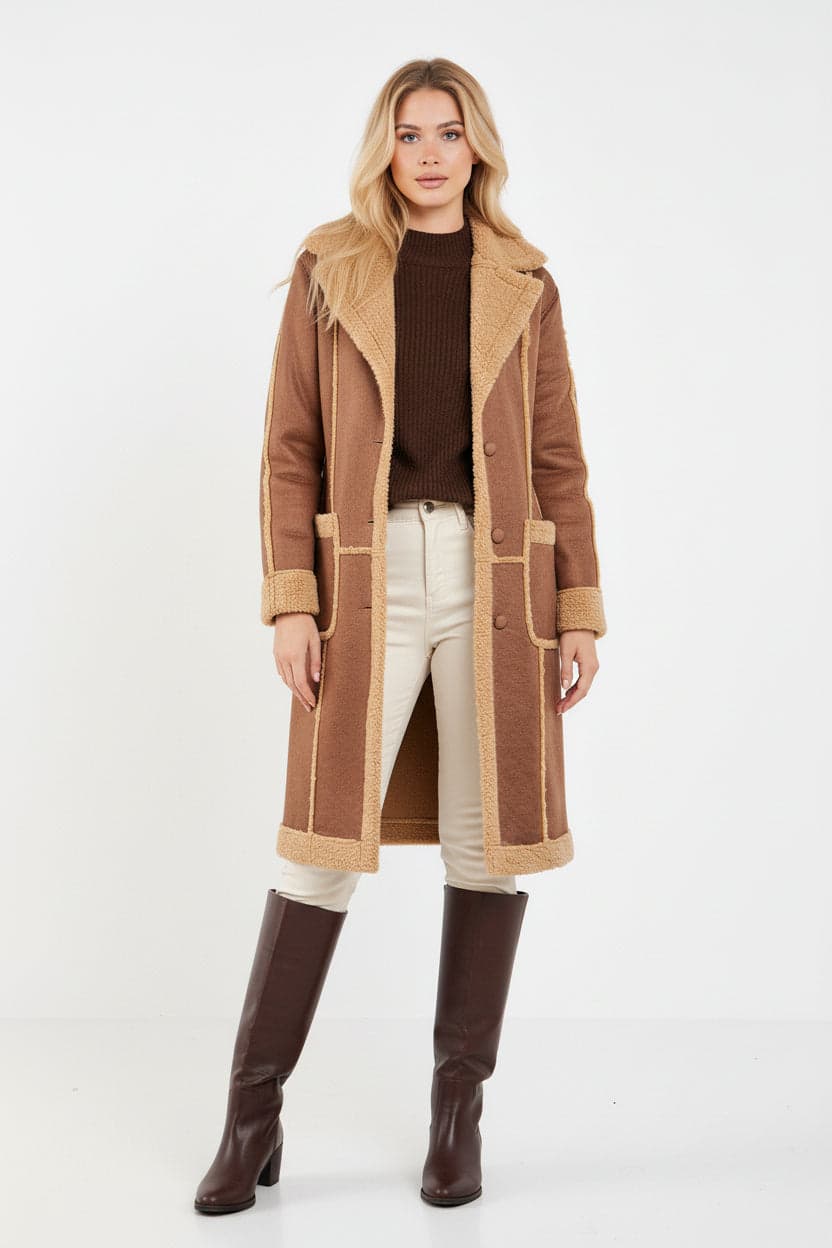 Brown Sherpa Coat