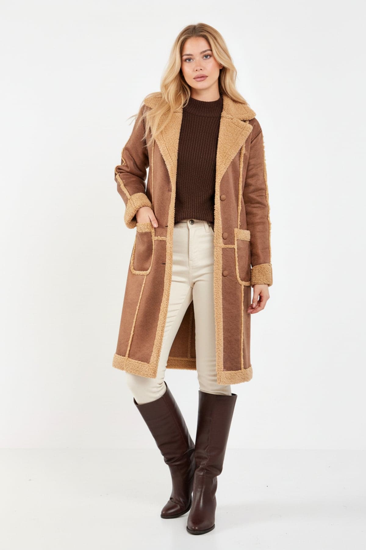 Brown Sherpa Coat