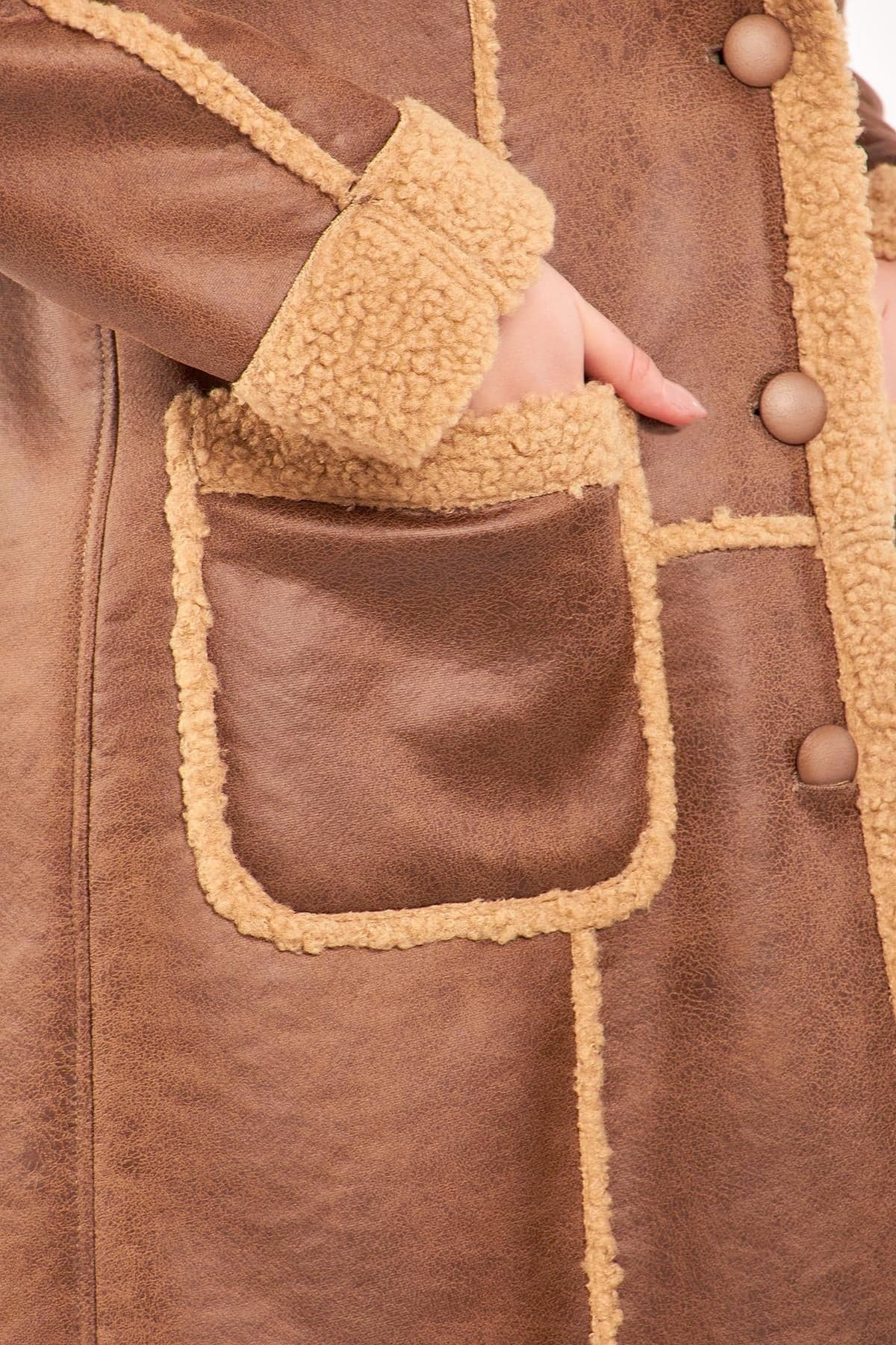 Brown Sherpa Coat