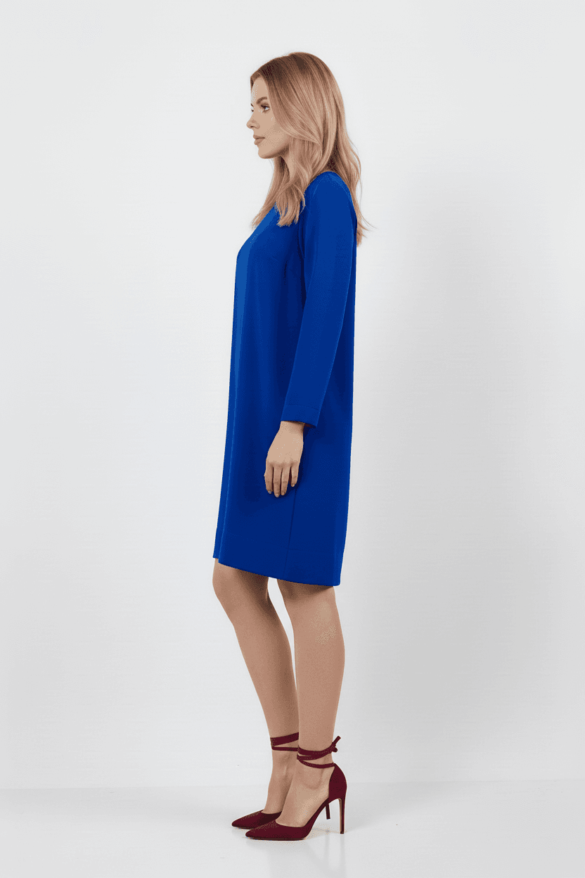 Sack Shoulder Detailed Side Pocket Dress