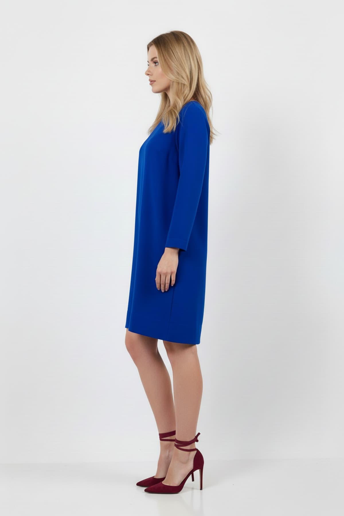 Sack Shoulder Detailed Side Pocket Dress