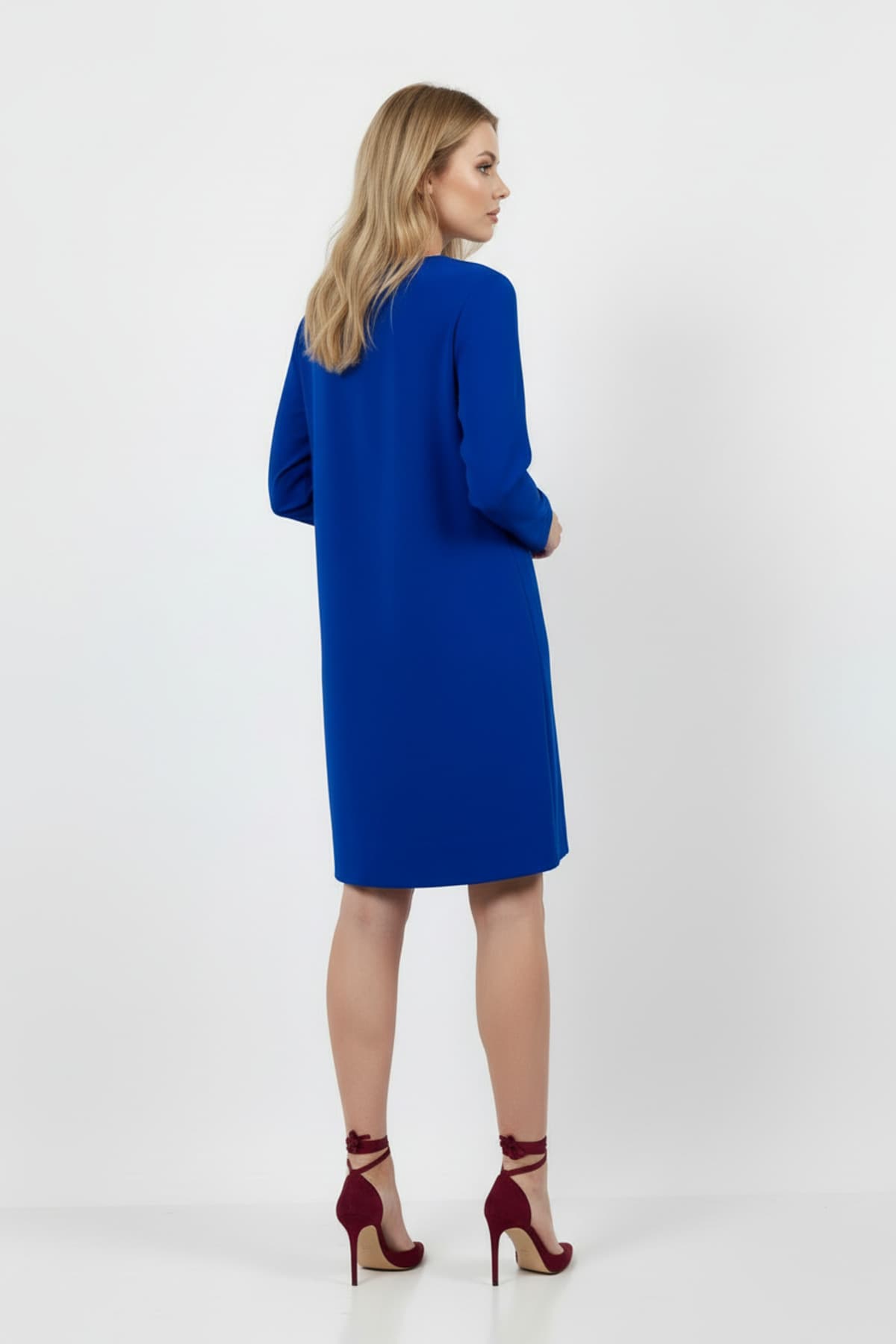 Sack Shoulder Detailed Side Pocket Dress