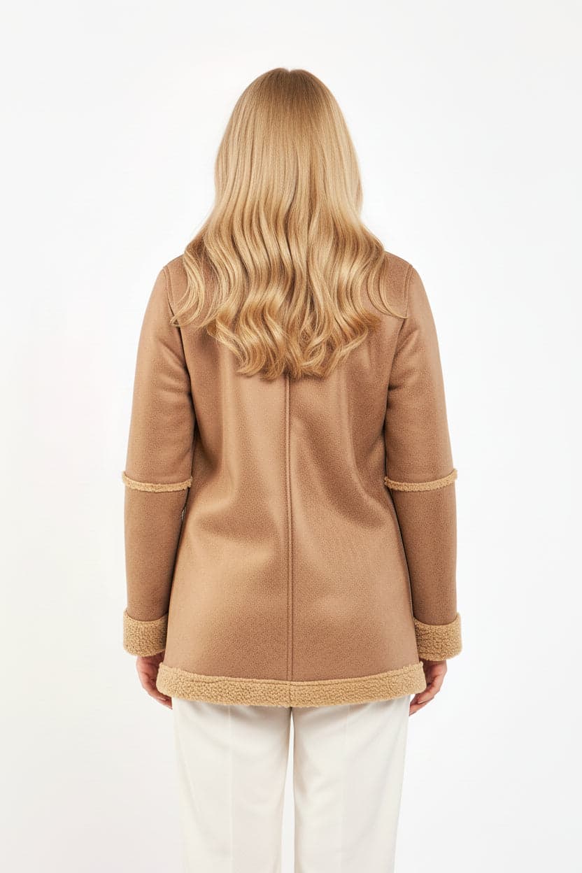 Taupe Sherpa Coat