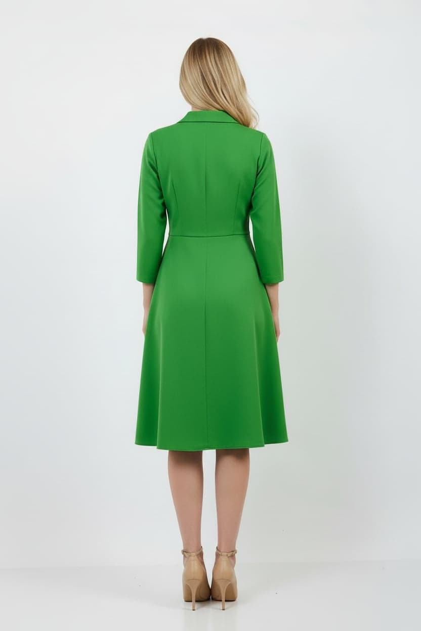 Green Brooch Dress