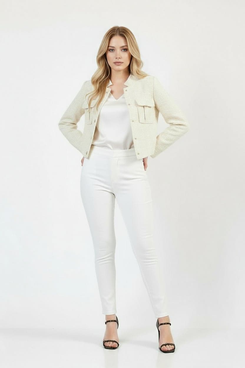 Cream Tweed Jacket