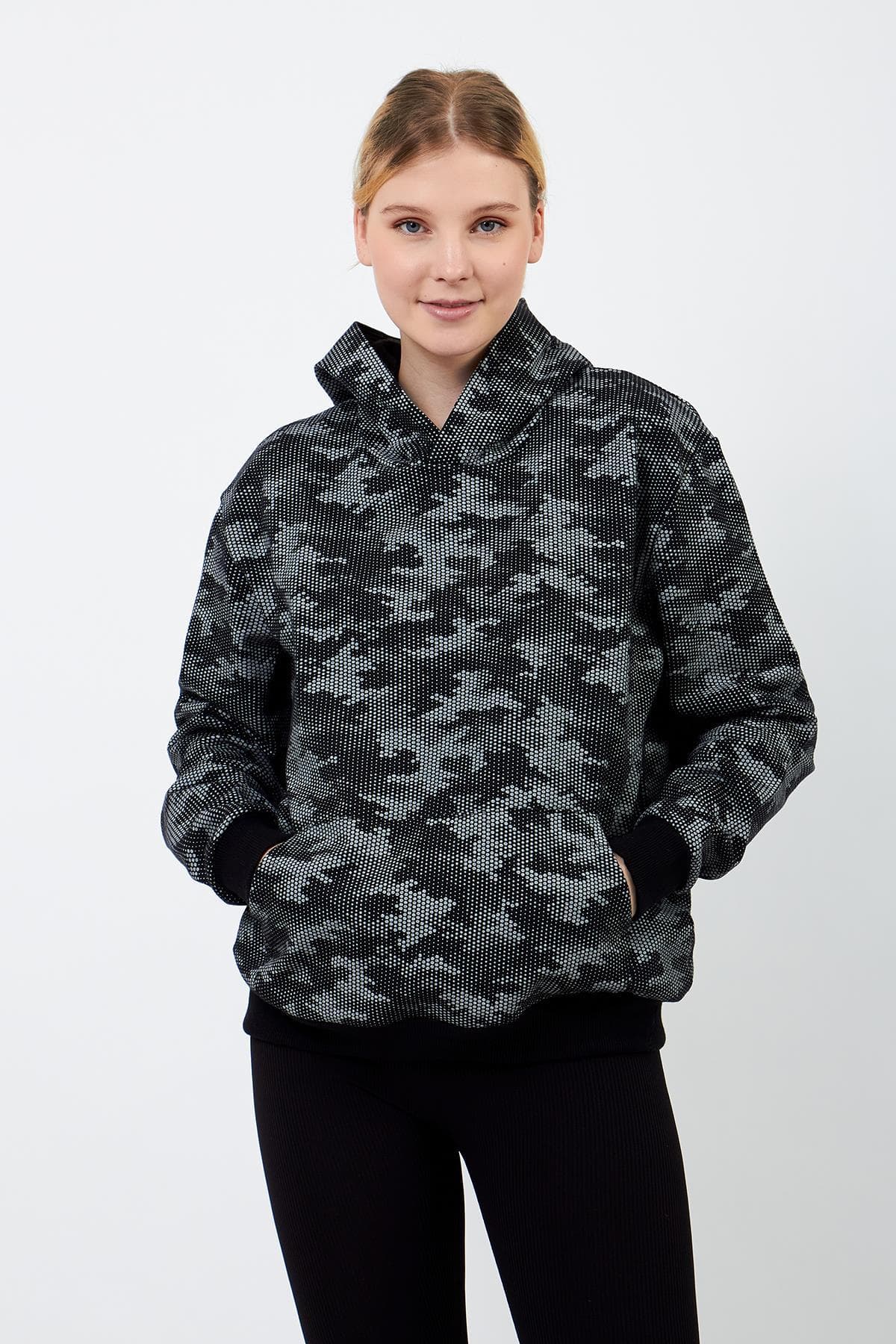 Black Camouflage Hoodie