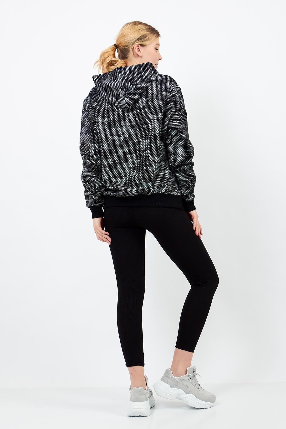Black Camouflage Hoodie