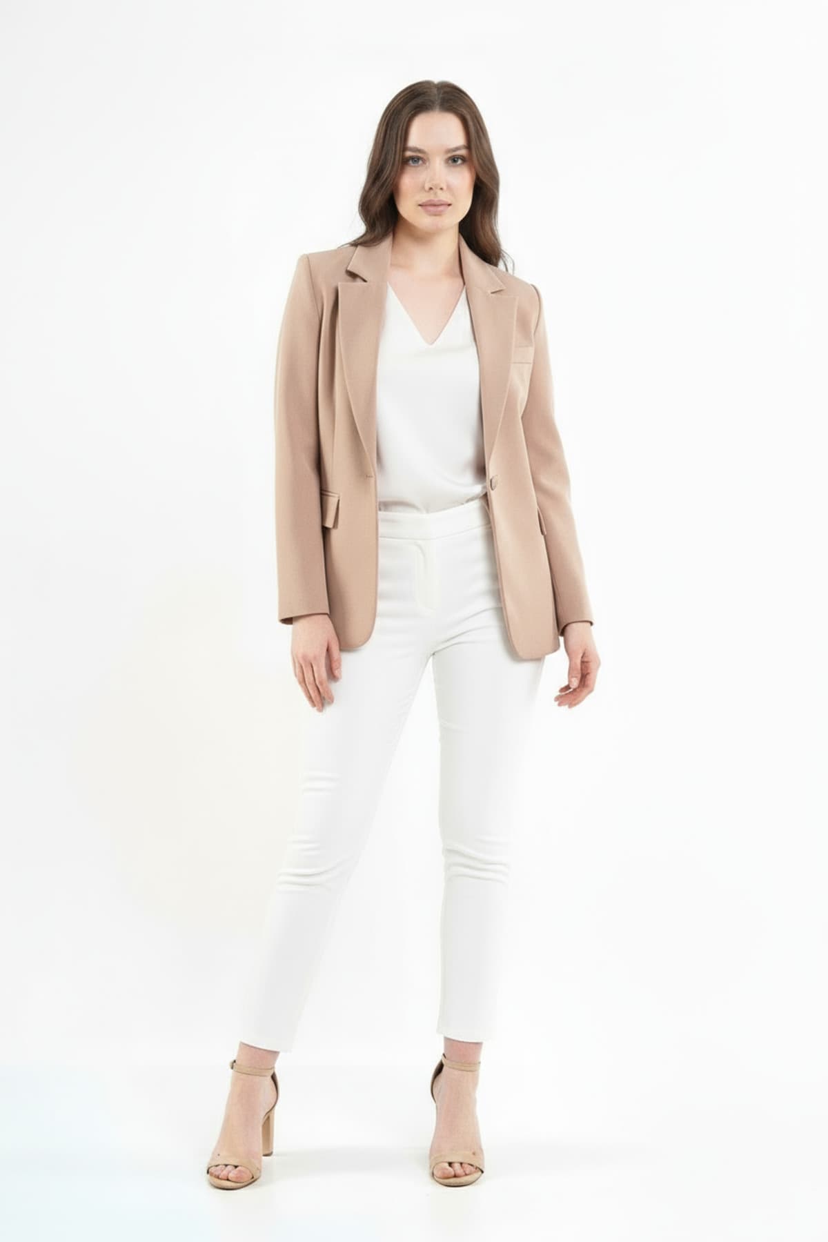 Mink Single Button Jacket