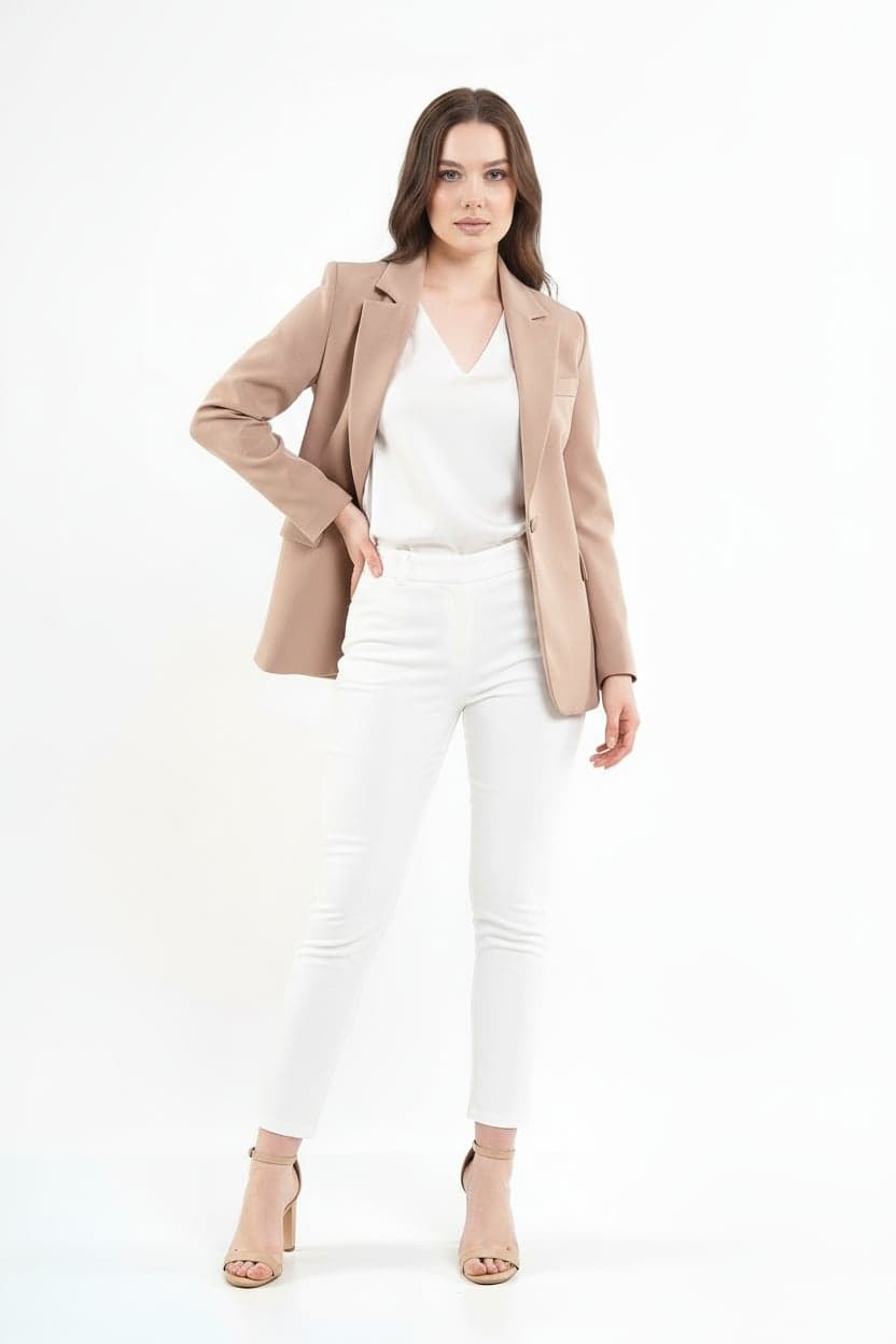 Mink Single Button Jacket