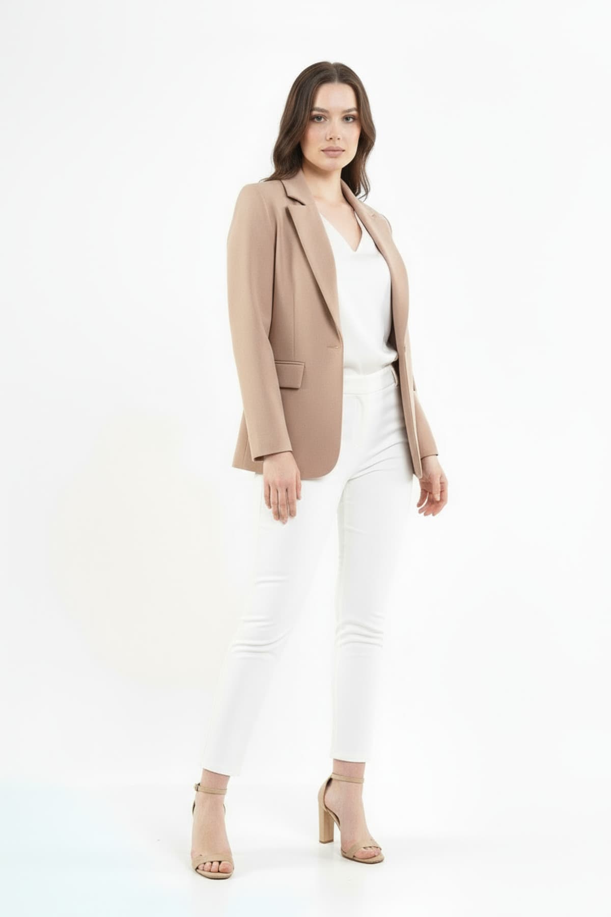 Mink Single Button Jacket
