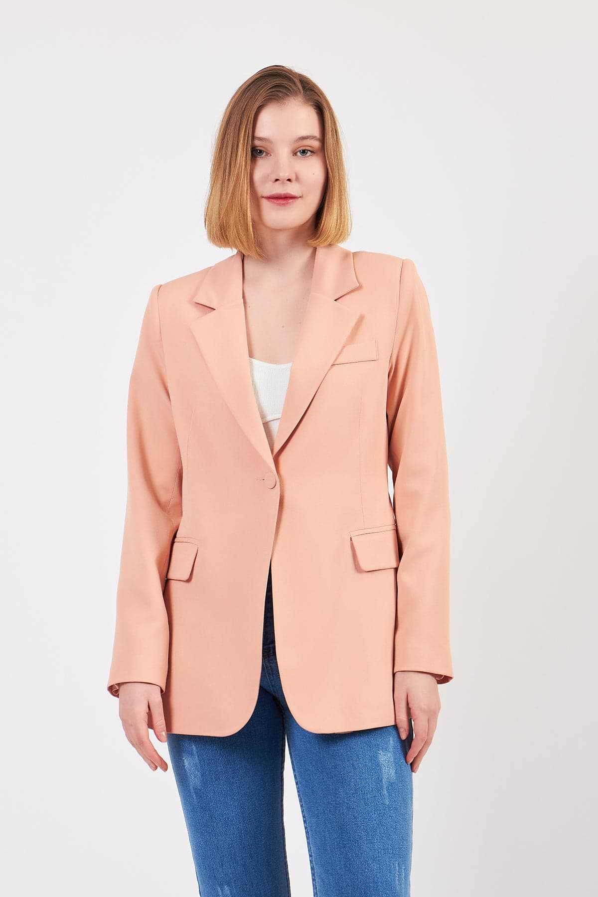 Beige Linen Jacket