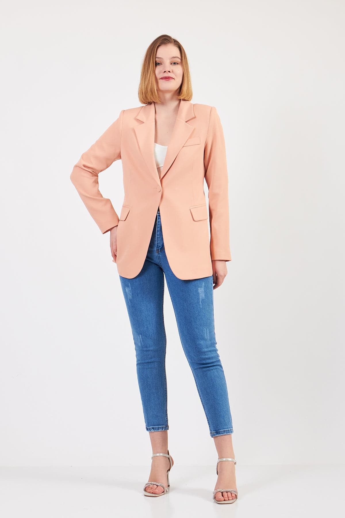 Beige Linen Jacket