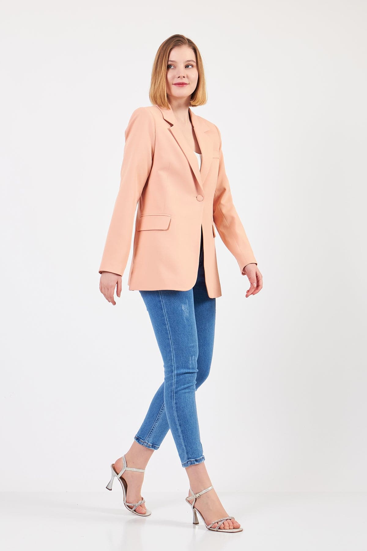 Beige Linen Jacket