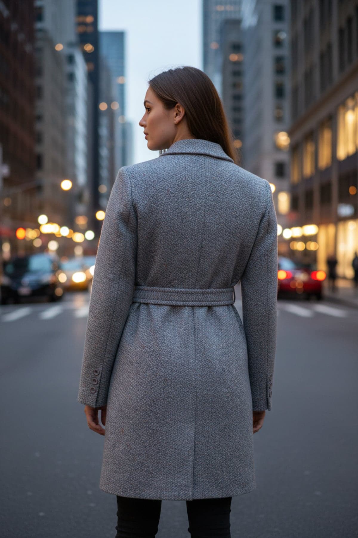 Turquoise Double-Breasted Coat