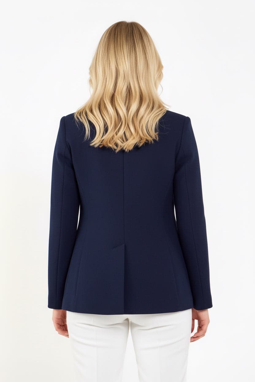 Navy Blue Cashmere Jacket