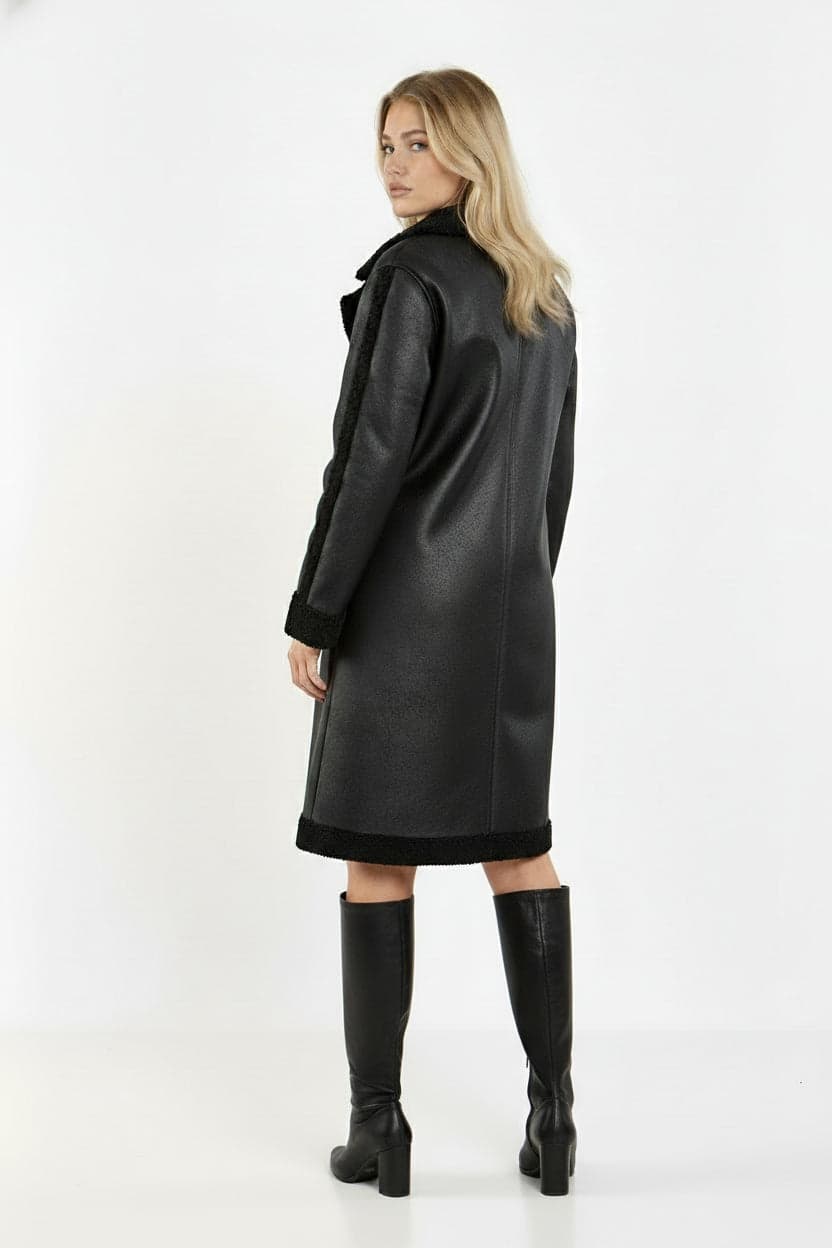 Black Sherpa Coat