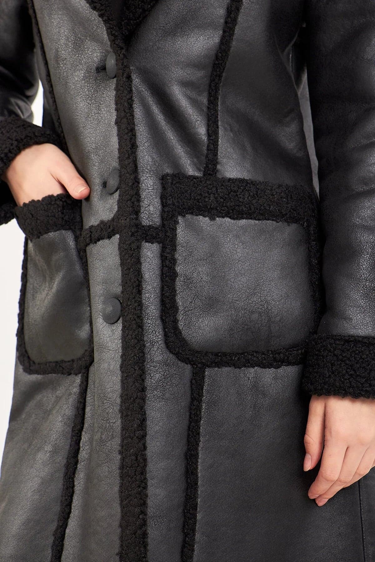 Black Sherpa Coat