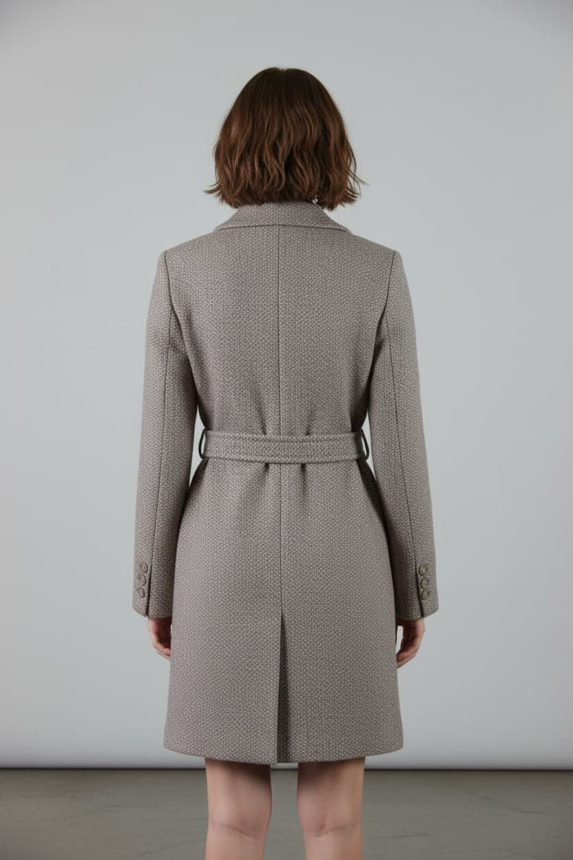 Brown Double-Breasted Coat
