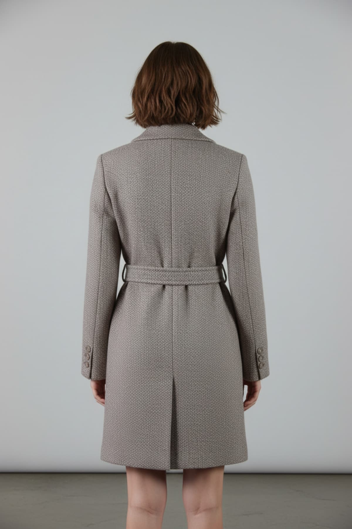 Brown Double-Breasted Coat