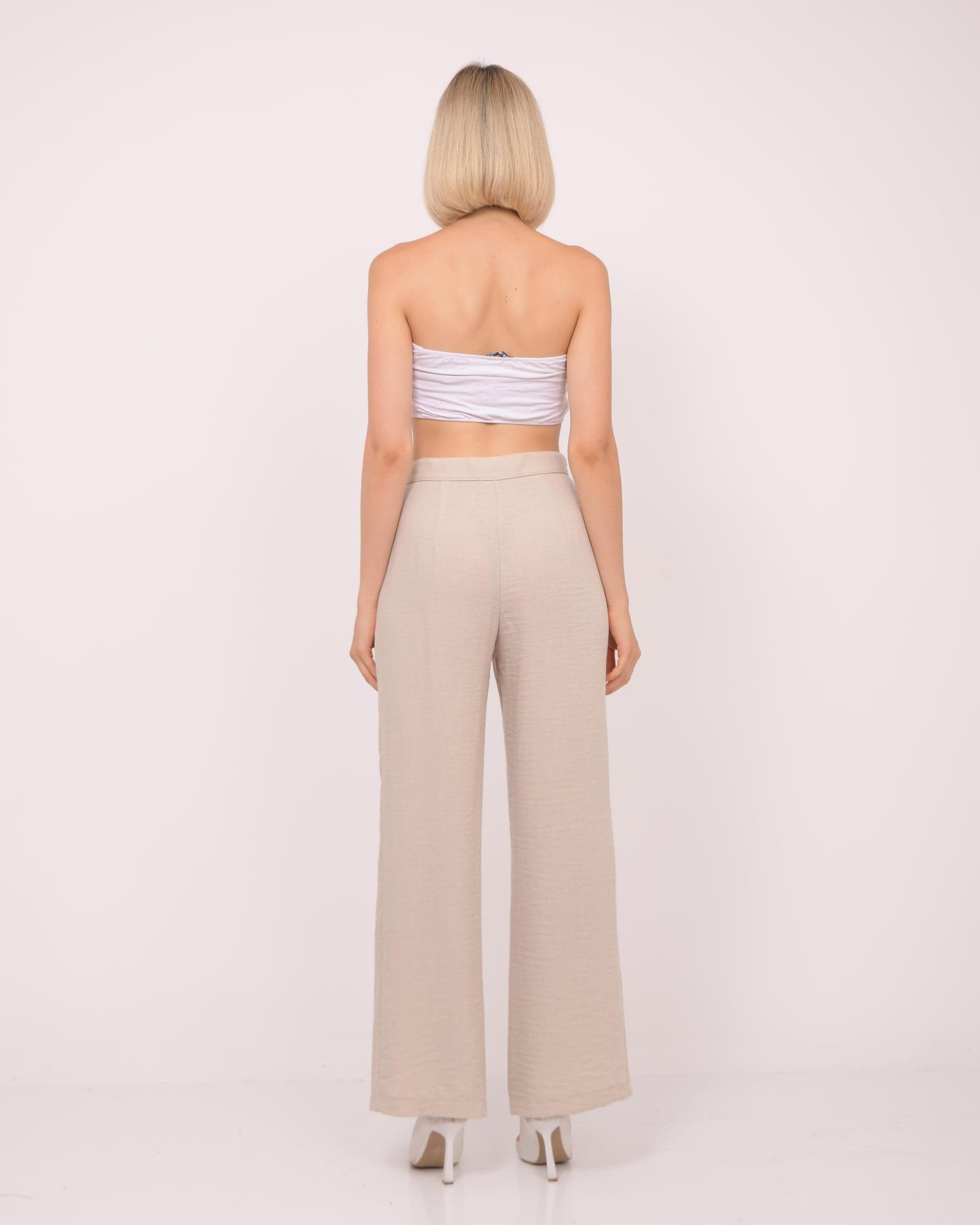 Pleated Linen Pants