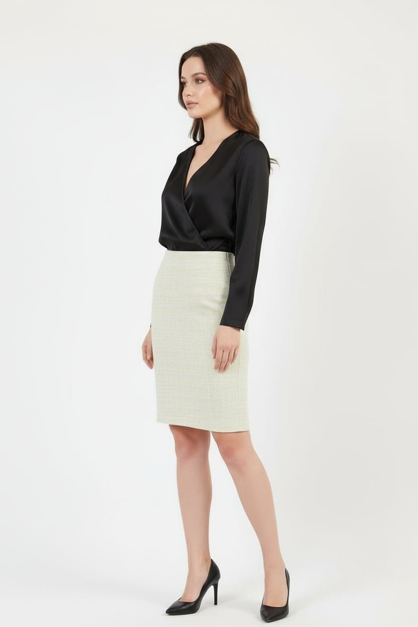Tweed Pencil Skirt